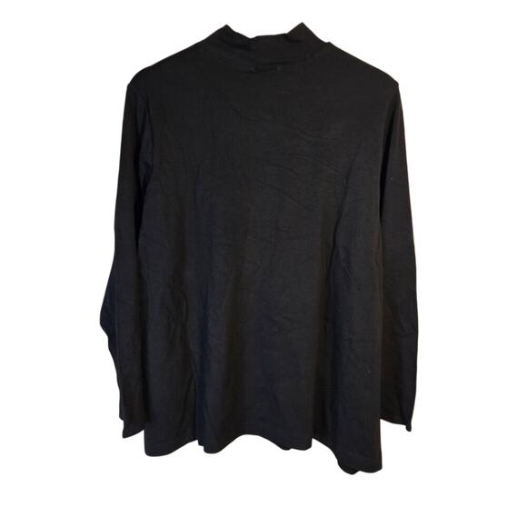 CLIO Black Mock Neck Long Sleeve Top | NWT 0363 - Picture 2 of 8